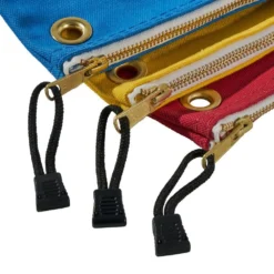 Klein Tools 3.5 in. Assorted Canvas Zipper Tool Bag (3-Pack) -Gripstor Sales Store red yellow blue klein tools tool bags 5539cpak 1d 1000
