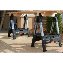 RIDGID 32 in. Adjustable Folding Sawhorse -Gripstor Sales Store ridgid saw horses 230710 1d 1000 1