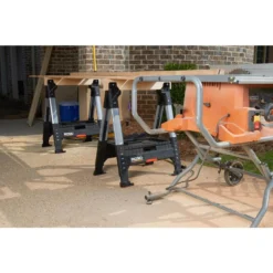 RIDGID 32 in. Adjustable Folding Sawhorse -Gripstor Sales Store ridgid saw horses 230710 40 1000