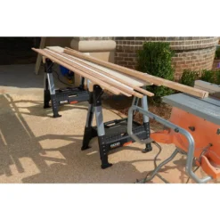 RIDGID 32 in. Adjustable Folding Sawhorse -Gripstor Sales Store ridgid saw horses 230710 a0 1000