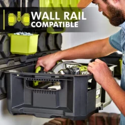 RYOBI LINK Tool Crate -Gripstor Sales Store ryobi green ryobi modular tool storage systems stm104 1d 1000