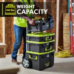 RYOBI LINK Rolling Tool Box with LINK Medium Tool Box and LINK Standard Tool Box 23 RYOBI LINK Rolling Tool Box with LINK Medium Tool Box and LINK Standard Tool Box -Gripstor Sales Store ryobi green ryobi modular tool storage systems stm201 stm102 stm101 77 1000