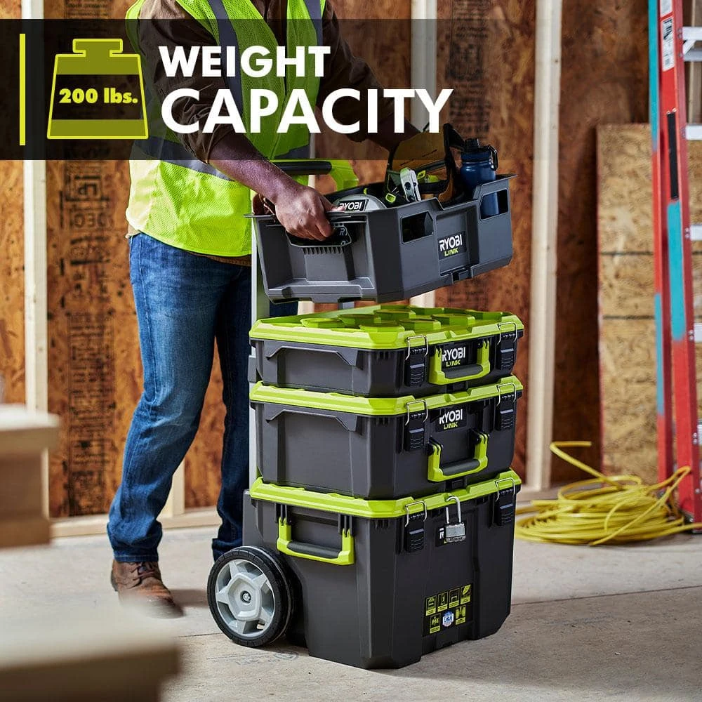 RYOBI LINK Rolling Tool Box with LINK Medium Tool Box and LINK Standard Tool Box 9 RYOBI LINK Rolling Tool Box with LINK Medium Tool Box and LINK Standard Tool Box - Image 7