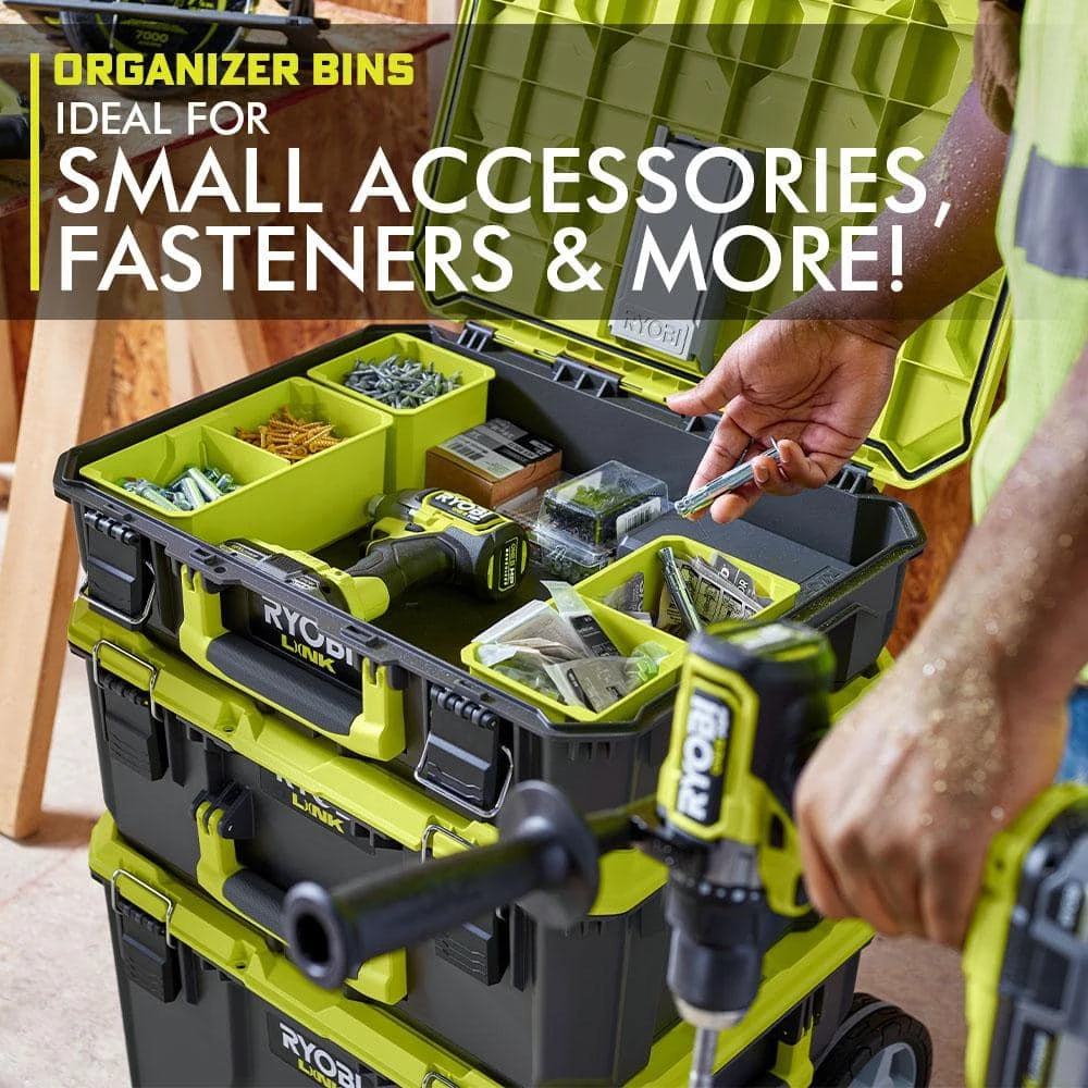 RYOBI LINK Rolling Tool Box with LINK Medium Tool Box and LINK Standard Tool Box 10 RYOBI LINK Rolling Tool Box with LINK Medium Tool Box and LINK Standard Tool Box - Image 8