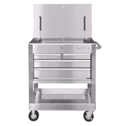Husky 33 in. 4-Drawer Stainless Steel Mechanics Cart -Gripstor Sales Store stainless steel tool carts houc3304jx1 4f 1000