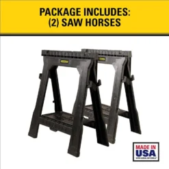 Stanley 31 in. Folding Sawhorse (2-Pack) -Gripstor Sales Store stanley saw horses 060864r 40 1000
