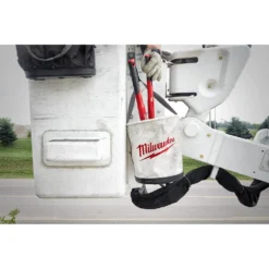 Milwaukee 12 in. Canvas Utility Bucket Tool Bag 13 Milwaukee 12 in. Canvas Utility Bucket Tool Bag -Gripstor Sales Store white black milwaukee tool bags 48 22 8271 44 1000