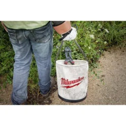 Milwaukee 12 in. Canvas Utility Bucket Tool Bag 14 Milwaukee 12 in. Canvas Utility Bucket Tool Bag -Gripstor Sales Store white black milwaukee tool bags 48 22 8271 fa 1000