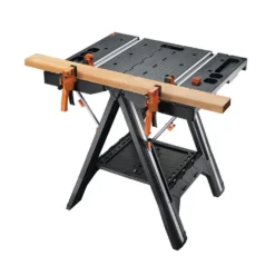 Worx Pegasus Multi-Function Work Table and Sawhorse with Quick Clamps and Holding Pegs -Gripstor Sales Store worx saw horses wx051 4f 1000