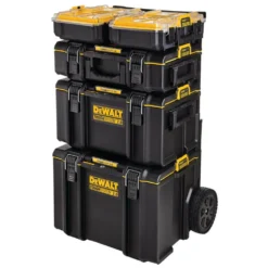 DEWALT Tough System 2.0 6-Compartment Small Parts Organizer -Gripstor Sales Store yellow dewalt modular tool storage systems dwst08020 1f 1000