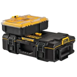 DEWALT Tough System 2.0 6-Compartment Small Parts Organizer -Gripstor Sales Store yellow dewalt modular tool storage systems dwst08020 4f 1000