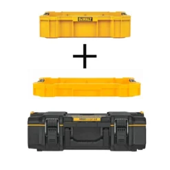 DEWALT 22 in. ToughSystem 2.0 Deep Tool Tray with ToughSystem 2.0 Shallow Tool Tray and ToughSystem 2.0 Small Tool Box