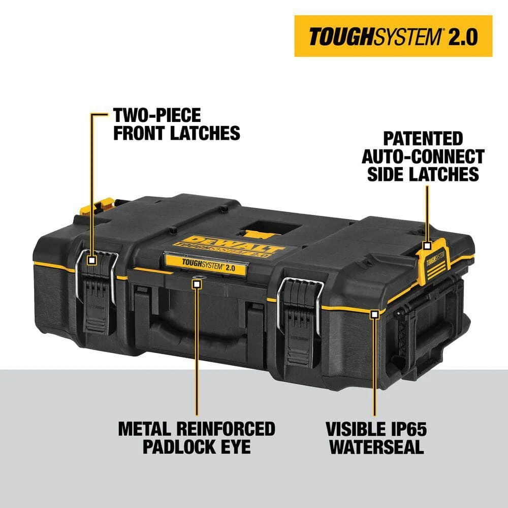 DEWALT 22 in. ToughSystem 2.0 Deep Tool Tray with ToughSystem 2.0 Deep Tool Tray, ToughSystem 2.0 Small and Large Tool Boxes 4 DEWALT 22 in. ToughSystem 2.0 Deep Tool Tray with ToughSystem 2.0 Deep Tool Tray, ToughSystem 2.0 Small and Large Tool Boxes - Image 2